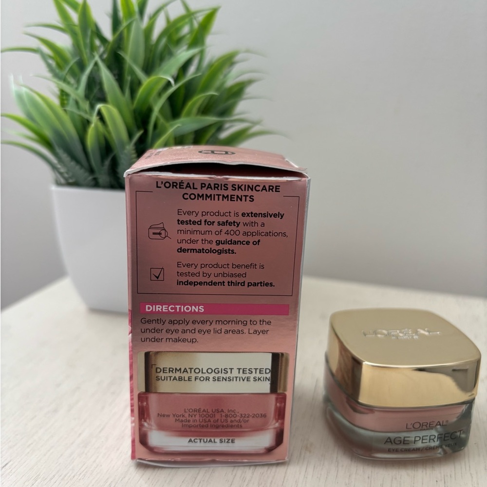 NEW L’Oréal Age Perfect Rosy Tone Eye Cream Brightener 0.5 oz | Anti-Aging - Picture 12 of 16